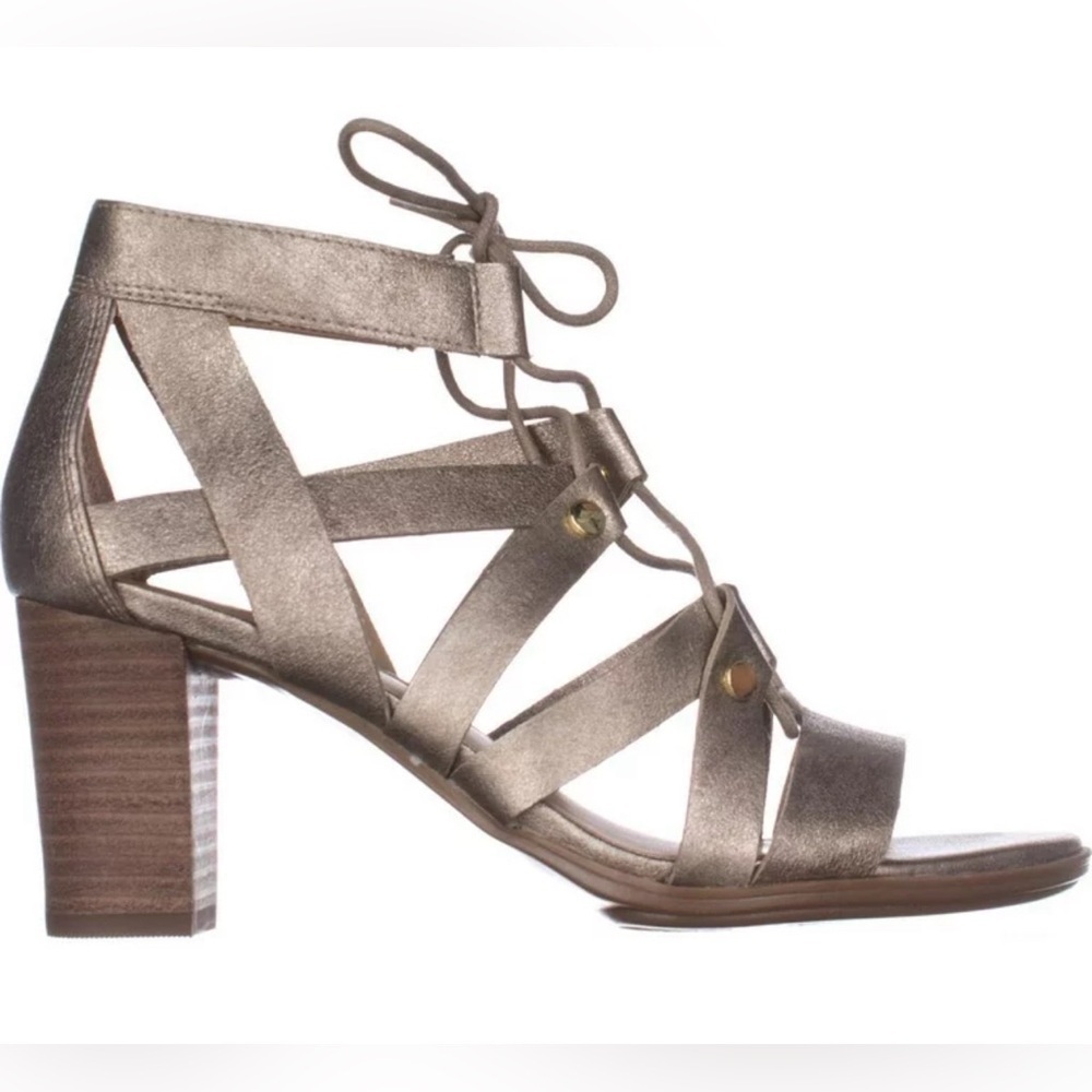 Naturalizer Sandals London Block Heel Lace Up Summer Sandals Women’s Heels